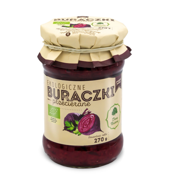 Buraczki przecierane pasteryzowane EKO 270g