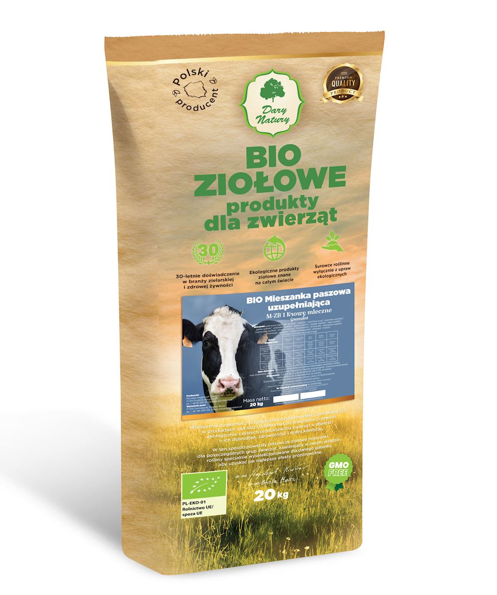 BIO Mieszanka paszowa uzupełniająca M-Z B1 Krowy mleczne Granulat 20kg