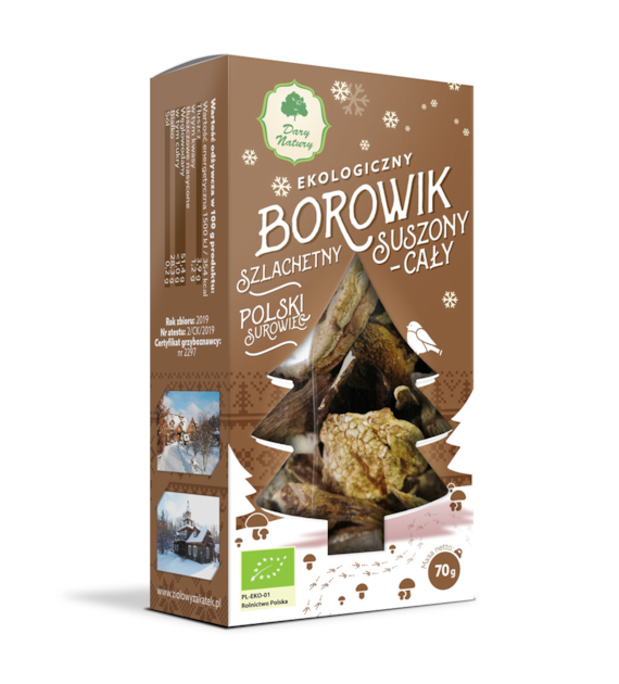 Borowik szlachetny - suszony cały EKO 70g