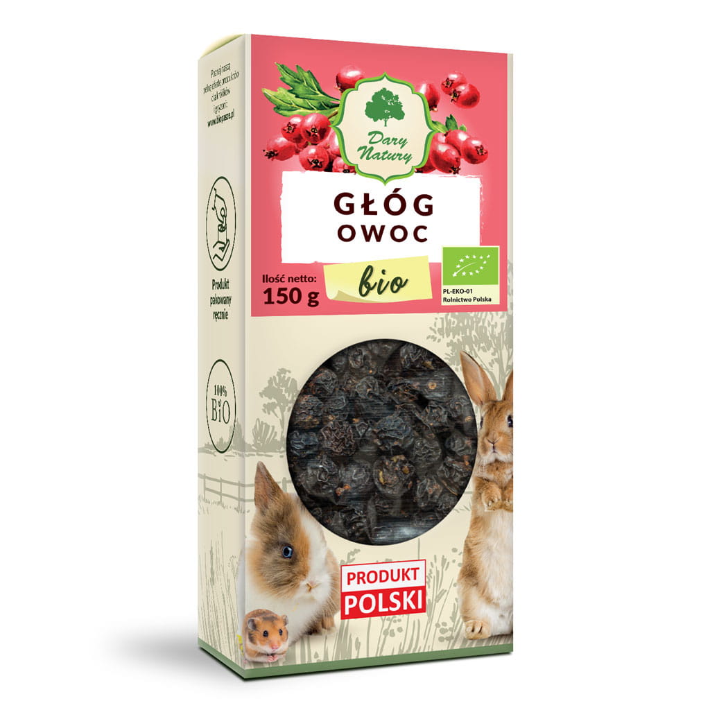 BIO Głóg owoc 150 g dla królików i gryzoni