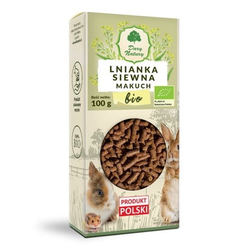 BIO Lnianka siewna makuch 100 g dla królików i gryzoni