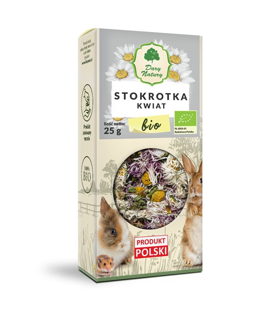 BIO Stokrotka kwiat 25 g dla królików i gryzoni