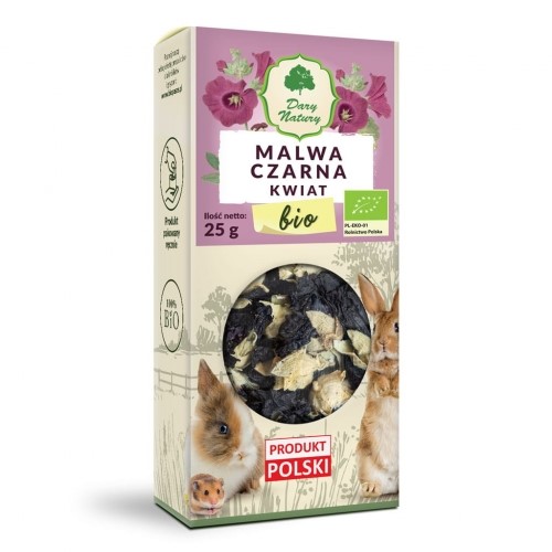 BIO Malwa czarna kwiat 25 g dla królików i gryzoni