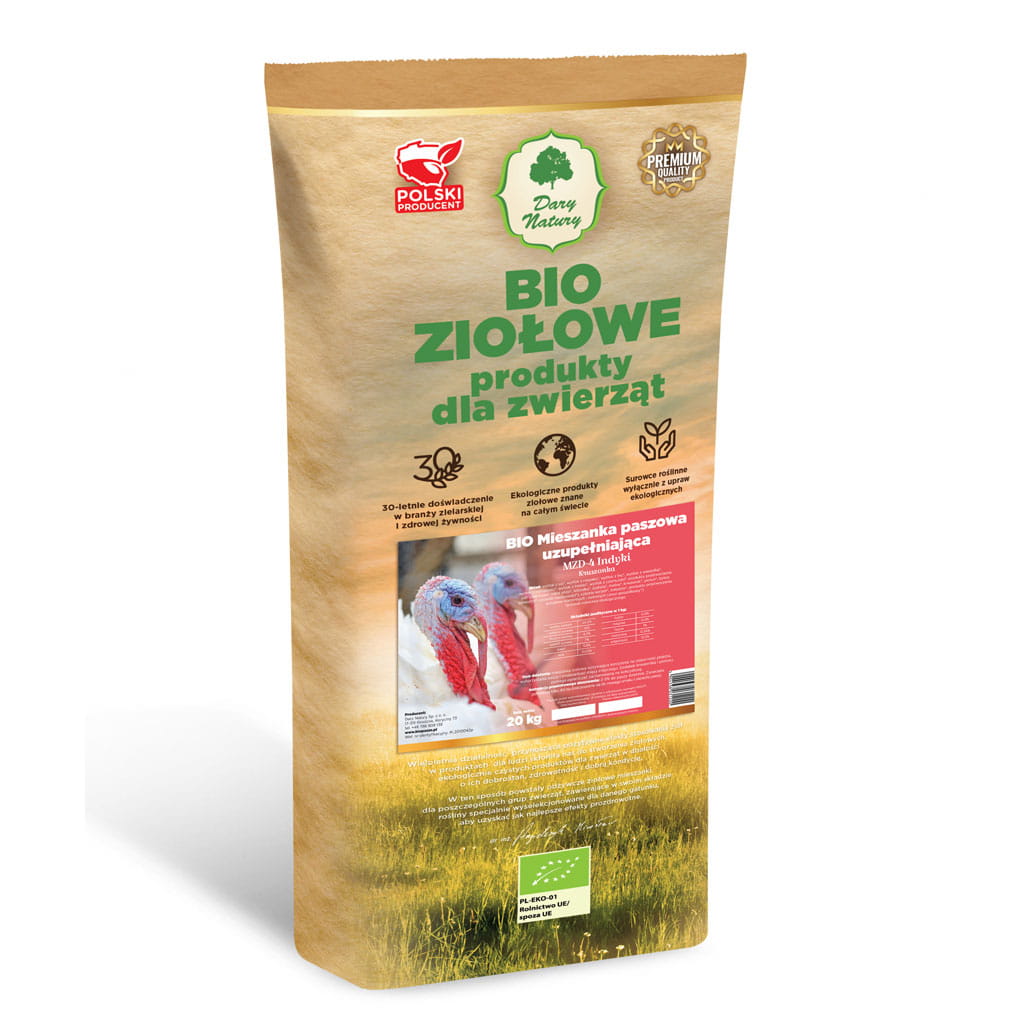 BIO Mieszanka Paszowa Uzupełniająca M-Z D4 Indyki kruszonka 20kg