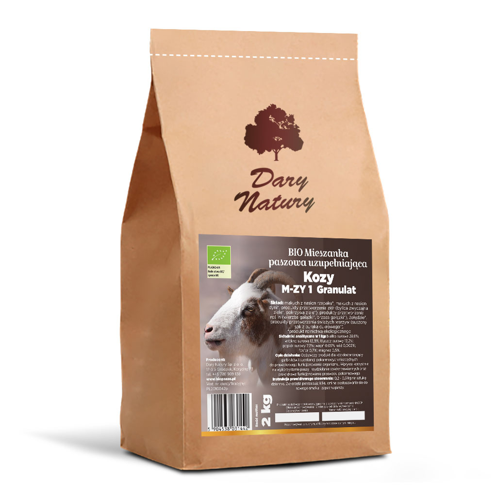 Bio Mieszanka paszowa uzupełniająca M-Z Y1 Kozy granulat 2 kg
