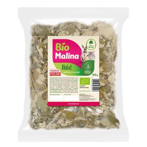 BIO Malina liść dla królików i gryzoni 100 g