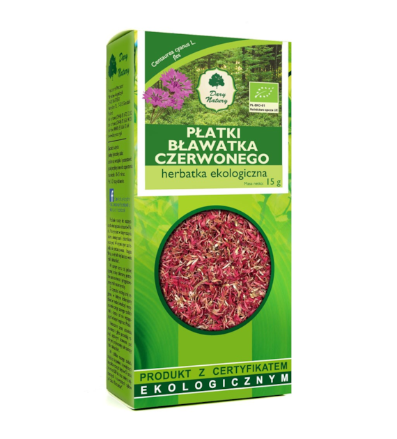 Bławatek Czerwony płatki EKO 15g